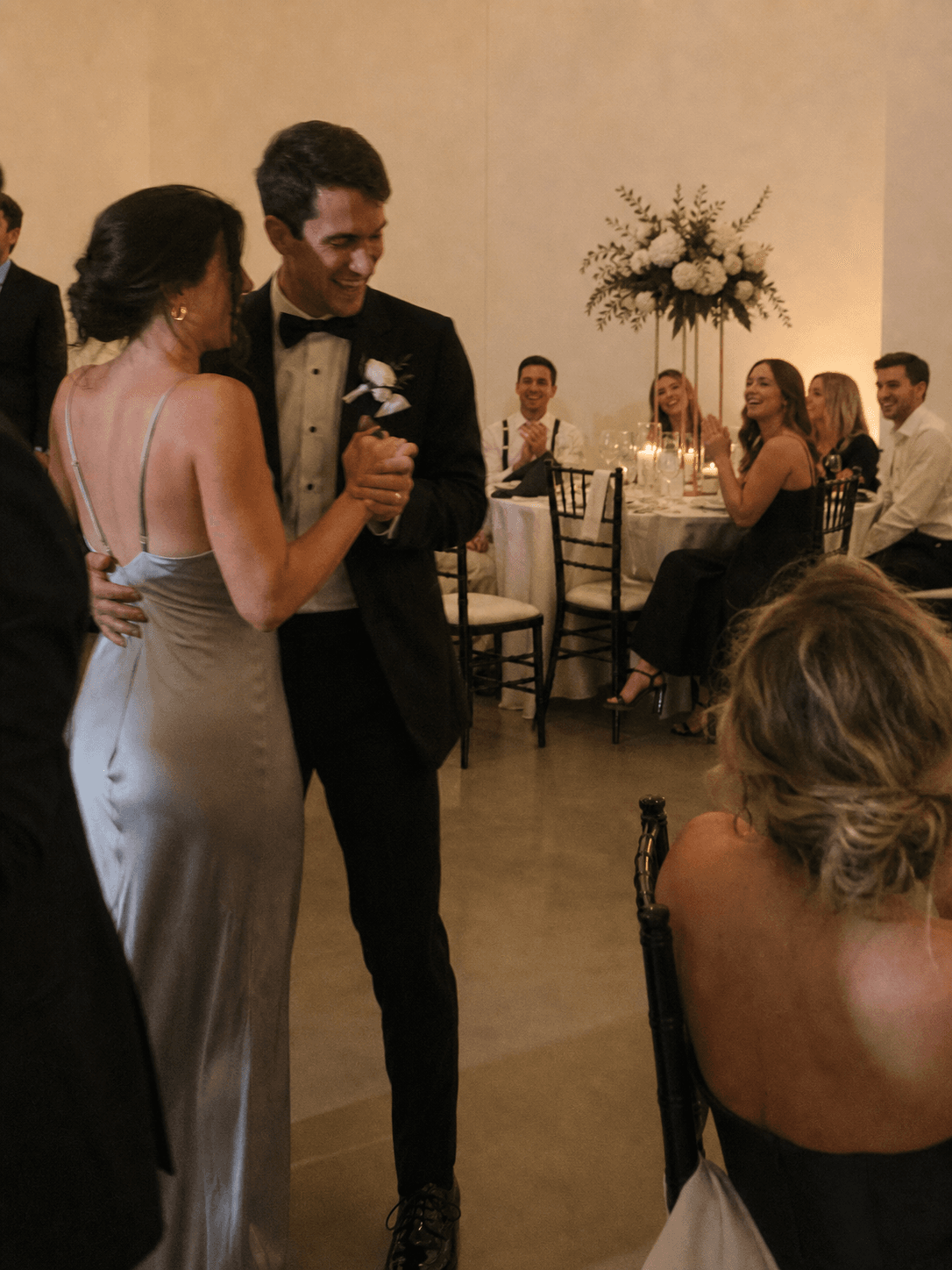 Guests dancing in the main hall
